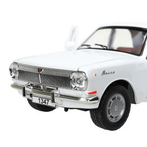 ГАЗ 2401 свет-звук 19,7 cm, дв, кап, баг, ин, белый Технопарк в кор.2*24шт