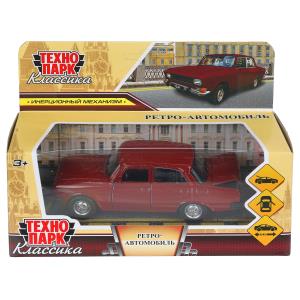 Машина металл ретро-модель,12,5 см, дв, баг, ин, вишневый, кор. Технопарк в кор.2*36шт
