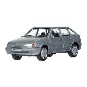 Машина пластик LADA LADA-2114 "SAMARA" без дверей, 11 cm, серебристый кор. Технопарк в кор.2*36шт