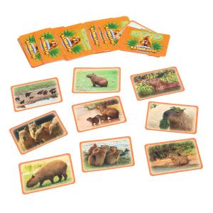 Весёлые капибары. МЕМО. 50 карточек. Настольная игра. 170х125х40 мм. Умные игры в кор.50шт