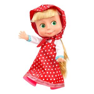Кукла Маша и Медведь маша 25 см, озвуч, кор КАРАПУЗ в кор.18шт