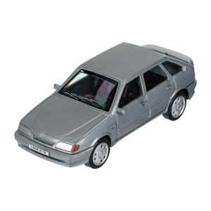 Машина пластик LADA LADA-2114 "SAMARA" без дверей, 11 cm, серебристый кор. Технопарк в кор.2*36шт