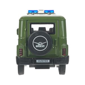 Машина металл свет-звук UAZ HUNTER АРМИЯ РОССИИ 12 см, двер, багаж, ин, кор. Технопарк в кор.2*36шт
