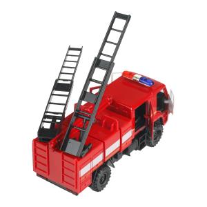 Машина металл KAMAZ 43502 ПОЖАРНАЯ АЦ 15 см, двери, подвиж дет, инерц, кор. Технопарк в кор.2*36шт