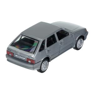 Машина пластик LADA LADA-2114 "SAMARA" без дверей, 11 cm, серебристый кор. Технопарк в кор.2*36шт
