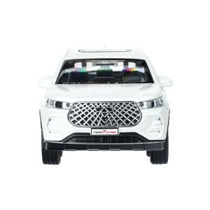 Машина металл chery tiggo 7 pro max 12см, двери, кап, баг, инер, белый, кор. Технопарк в кор.2*36шт