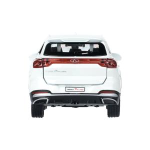 Машина металл chery tiggo 7 pro max 12см, двери, кап, баг, инер, белый, кор. Технопарк в кор.2*36шт